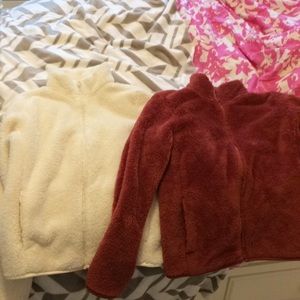 2 For $22 Uniqlo zip up fleece